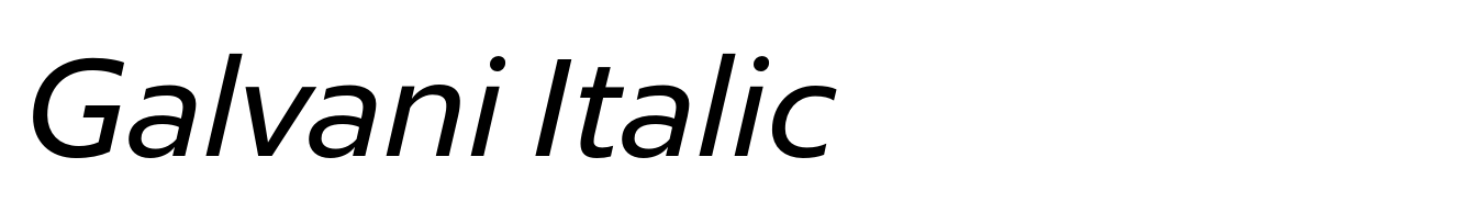 Galvani Italic